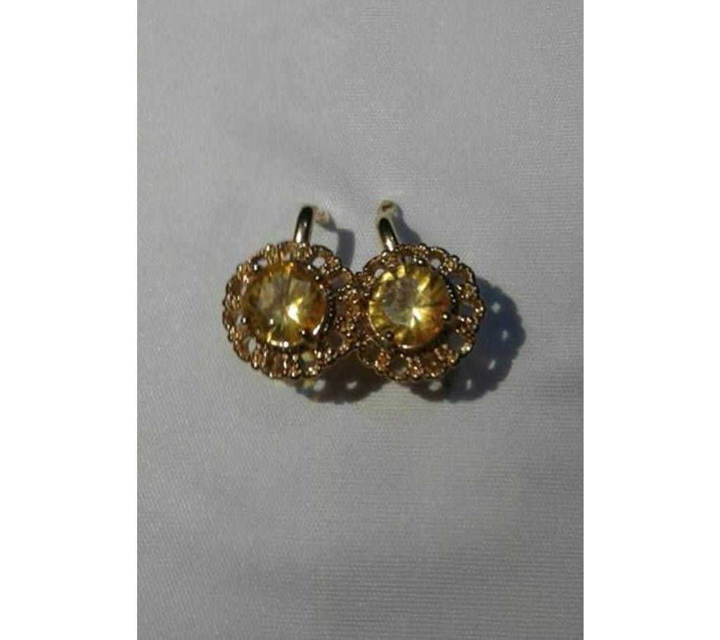 stone setting alloy earring 