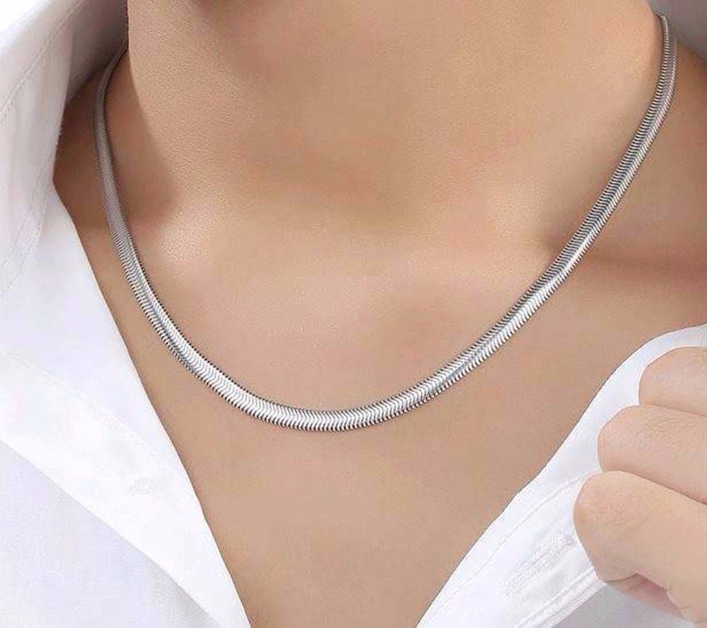 Silver Plated Snake Necklace 