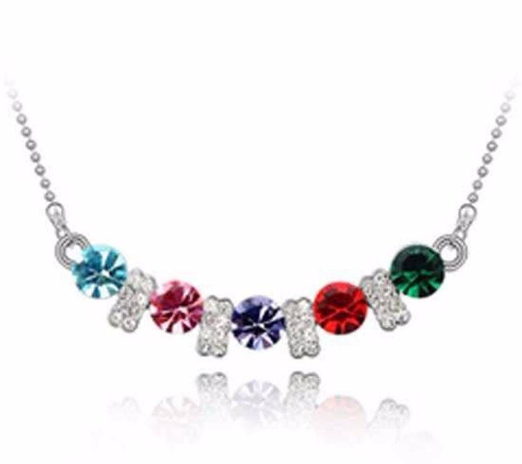 Multi color Stone crafted Necklace