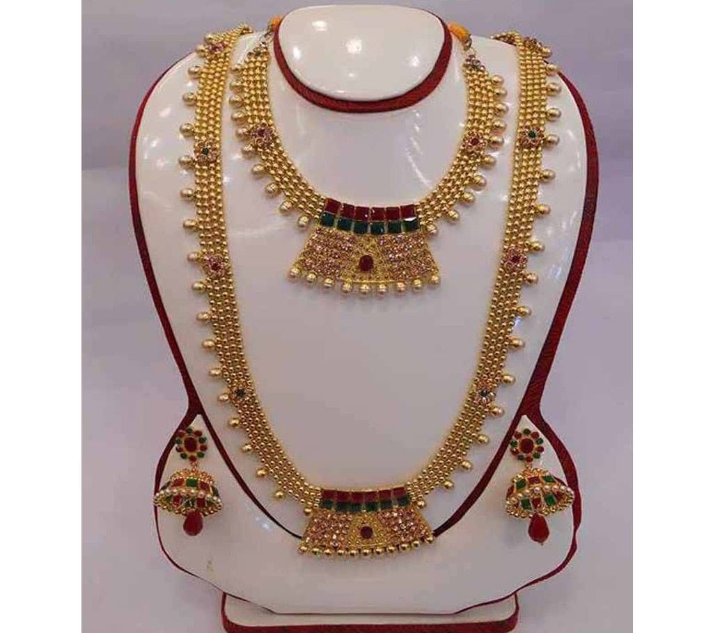 Matching Ear ring free with Gold Plated Necklace