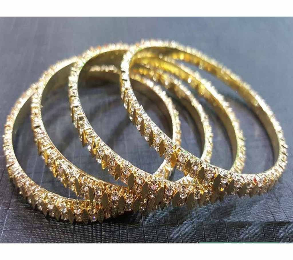 Gold Plated Bangles (4 pc)