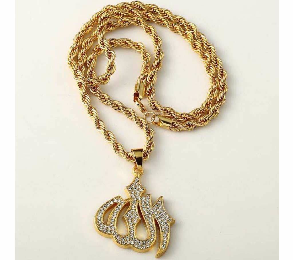 Allahu Golden Necklace For Women