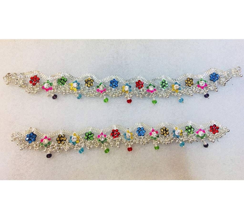 Indian Silver Plated Anklet 