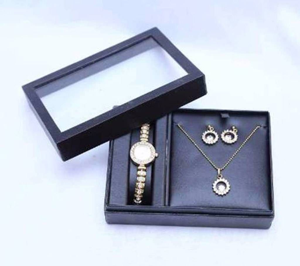 Metal and Crystal Jewellery Set