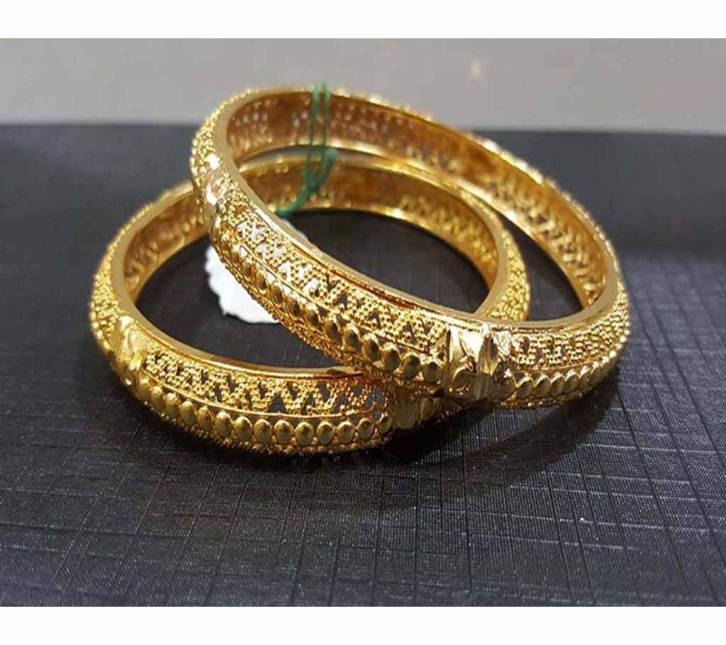 Gold Plated Bangles (2 pc)