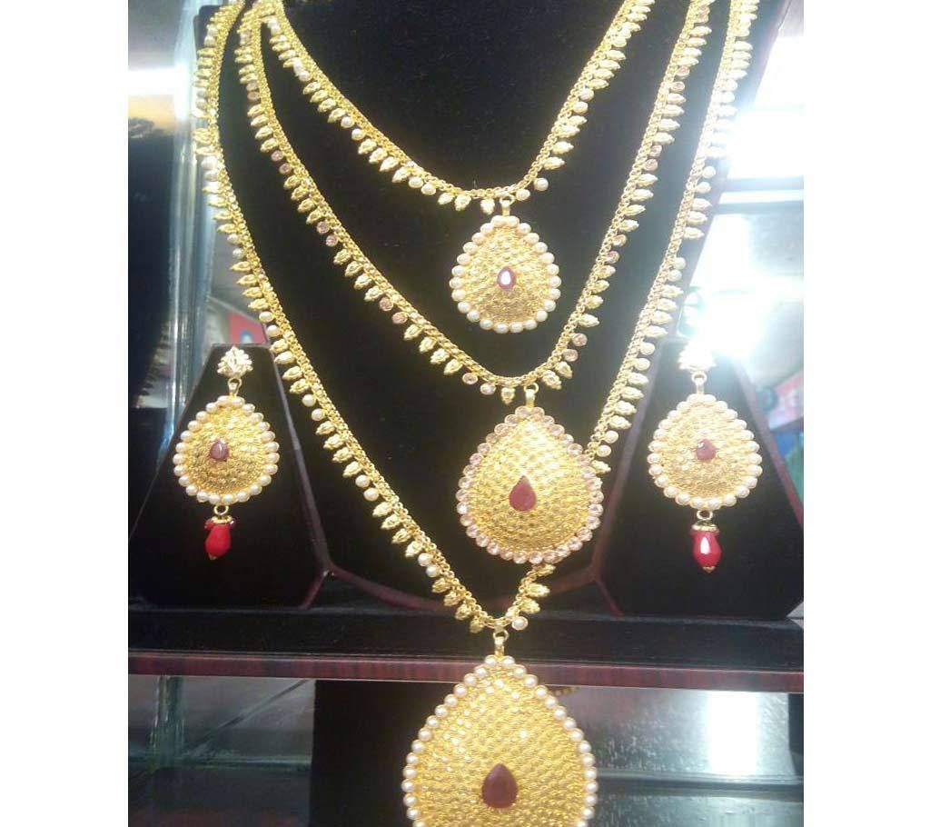 3 Layer Stone Jewellery Set