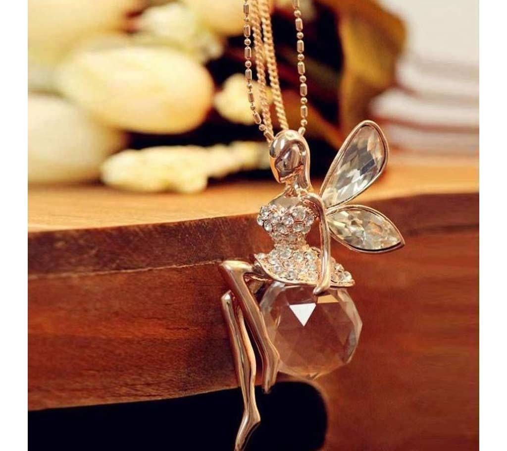 Glass Ball Angel Pendant