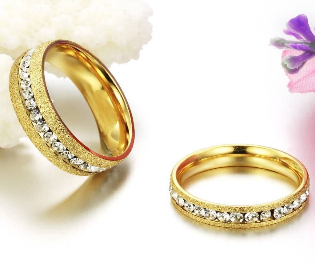 Golden Alloy Finger Ring for couple