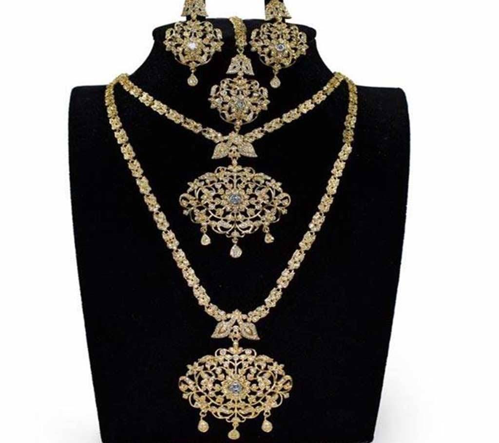 American Diamond Cat Jewellery Set For Women