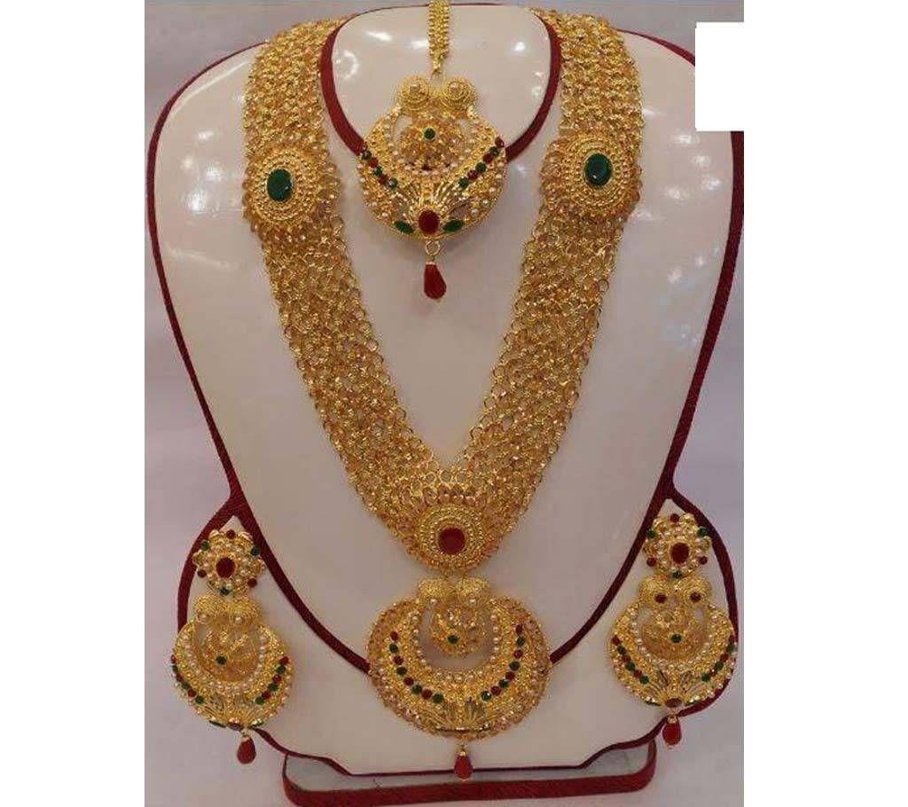 Indian gold plated jewellery set