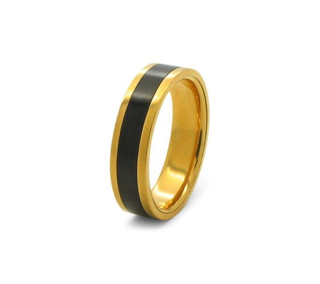 Golden & Black Finger Ring for Men