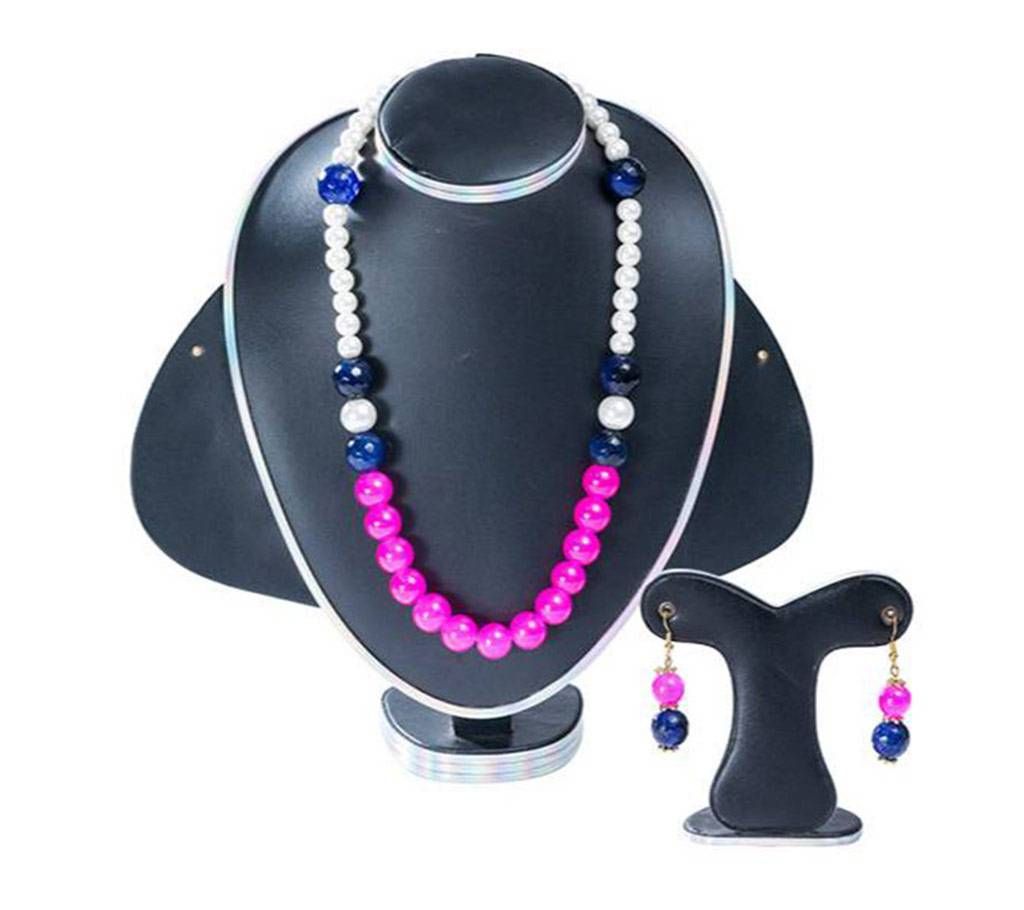 Multi Colour Marble Stone Setting Jewellery Set