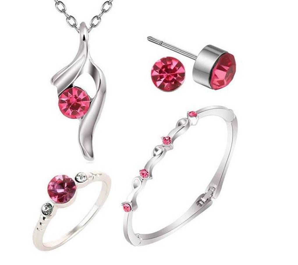 Austrian Crystal Beads Wedding Jewellery Set