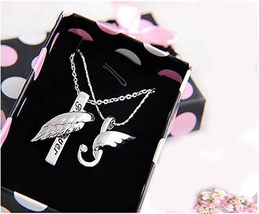 Silver plated couple locket 