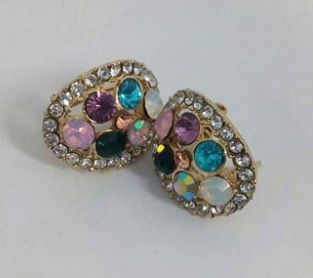 Multi color stud earrings  