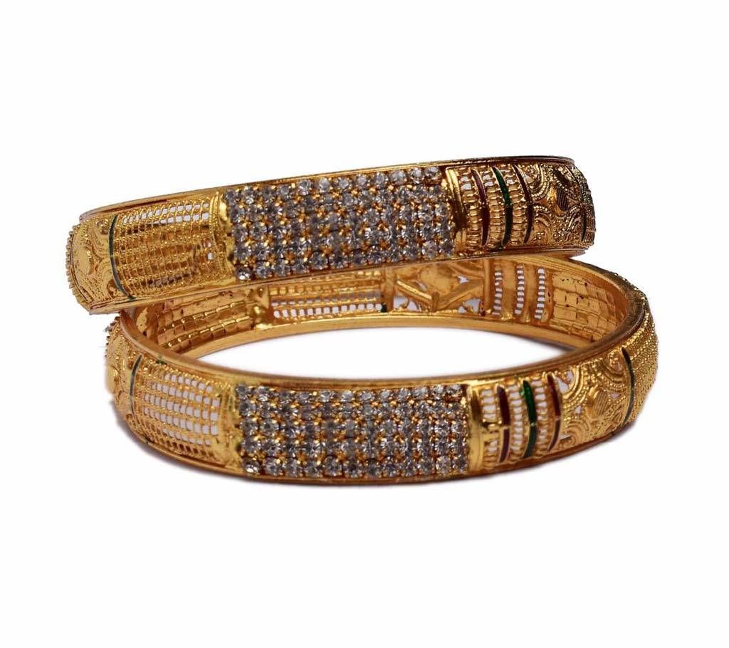 Indian Gold Plated Churi Set