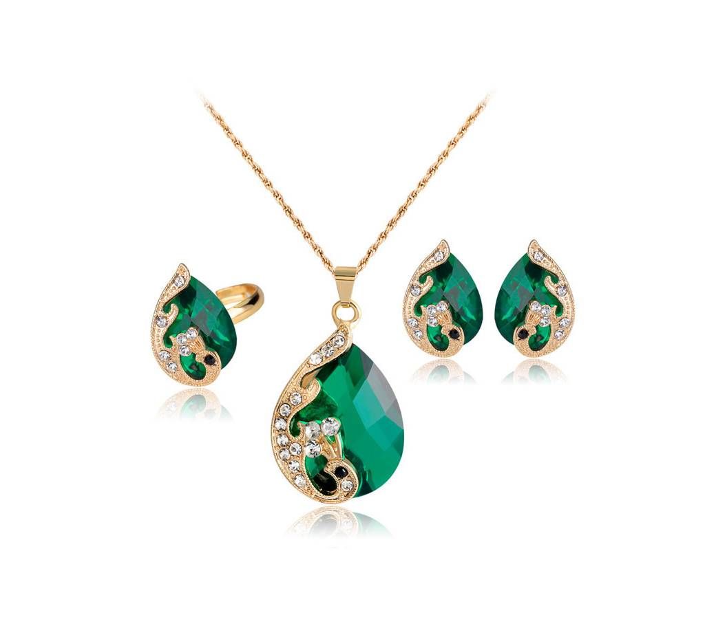 Water Drop Crystal Pendant Necklace