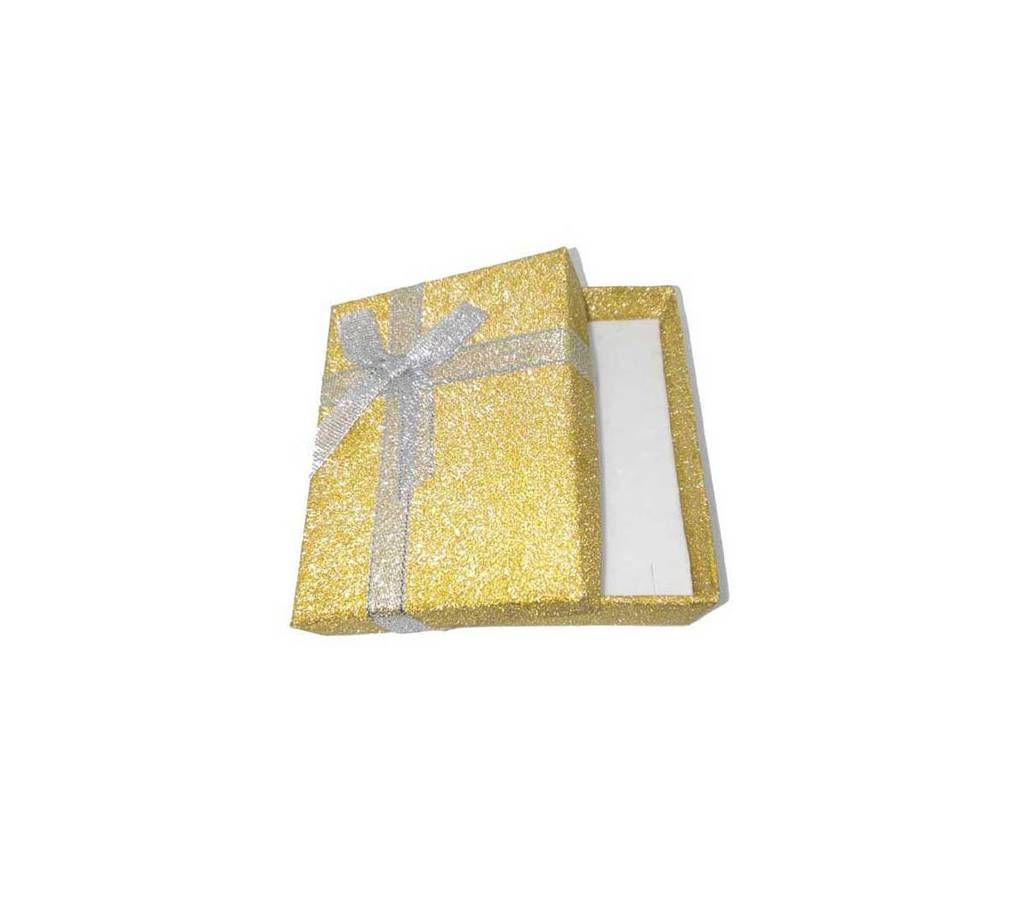 Glitter Gift Box for Jewelry Set (Golden)