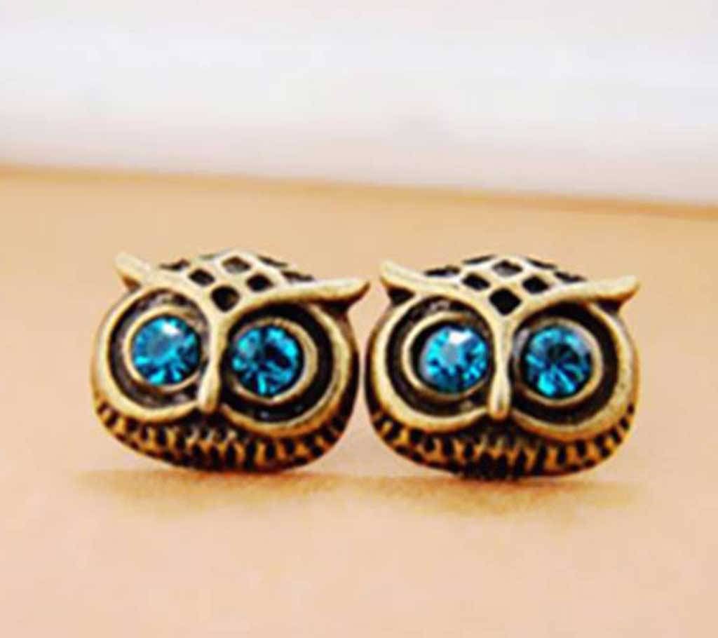 Owl Zinc Alloy Earrings