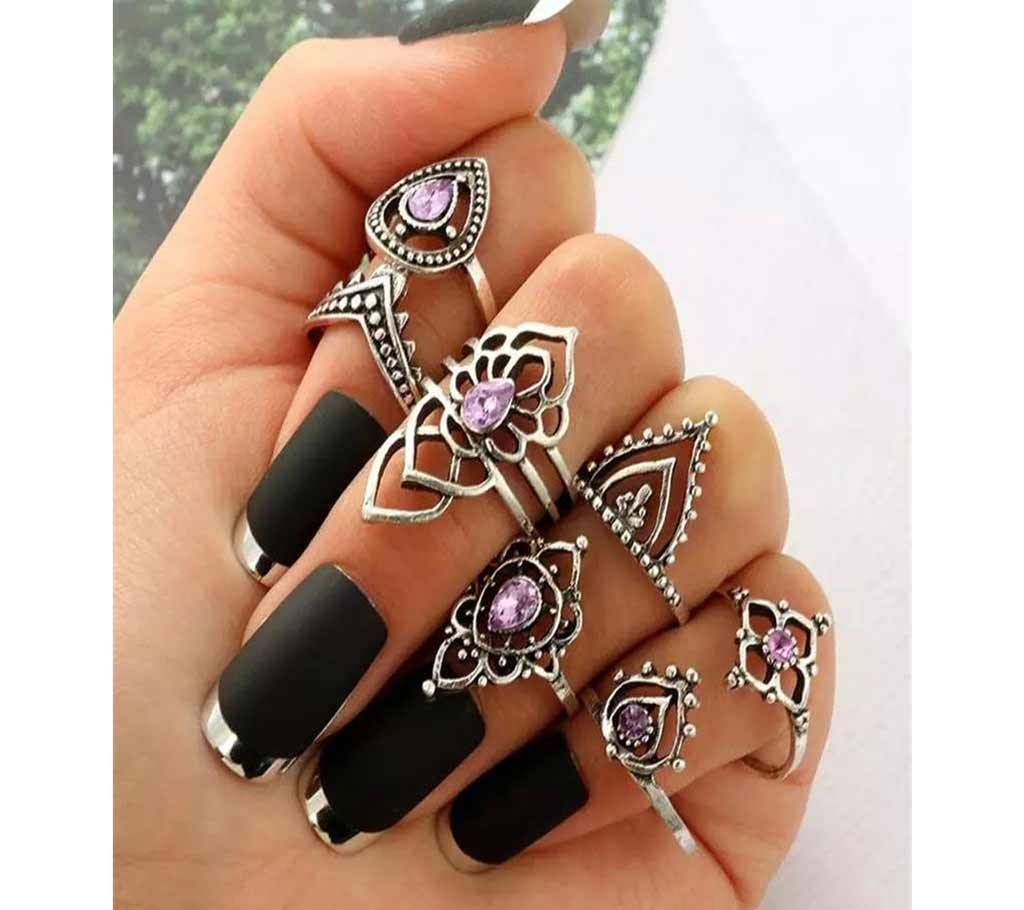 7pcs finger ring set