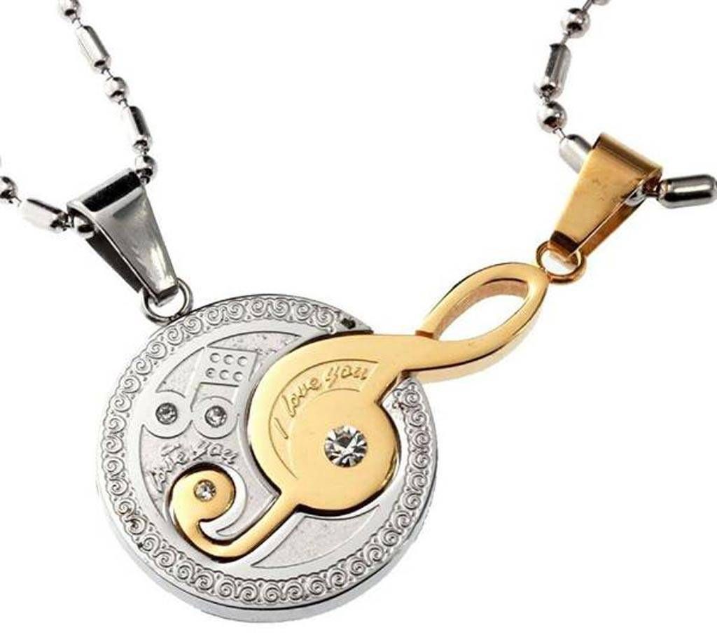 You Couple Pendant Silver & Golden