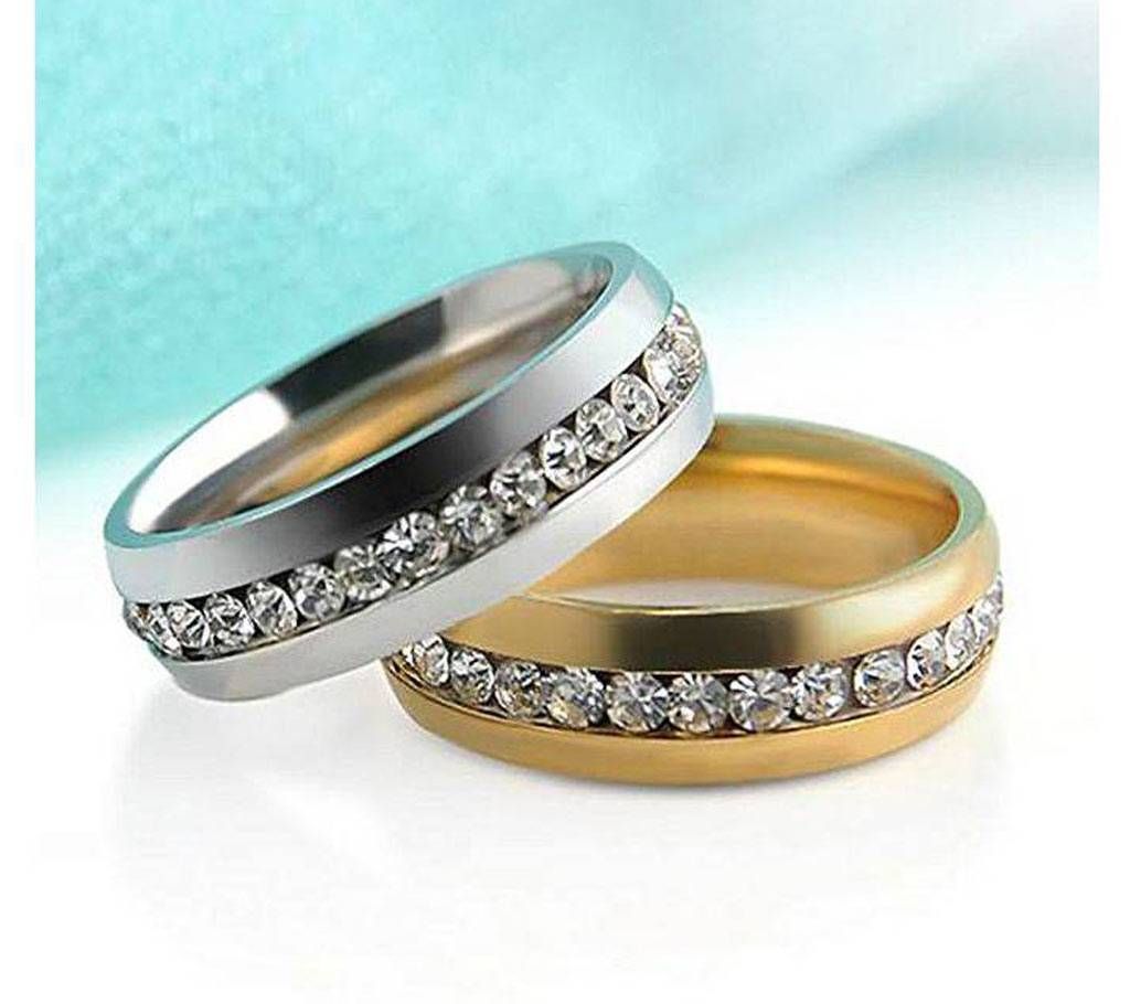 Golden and Silver Alloy Finger Ring