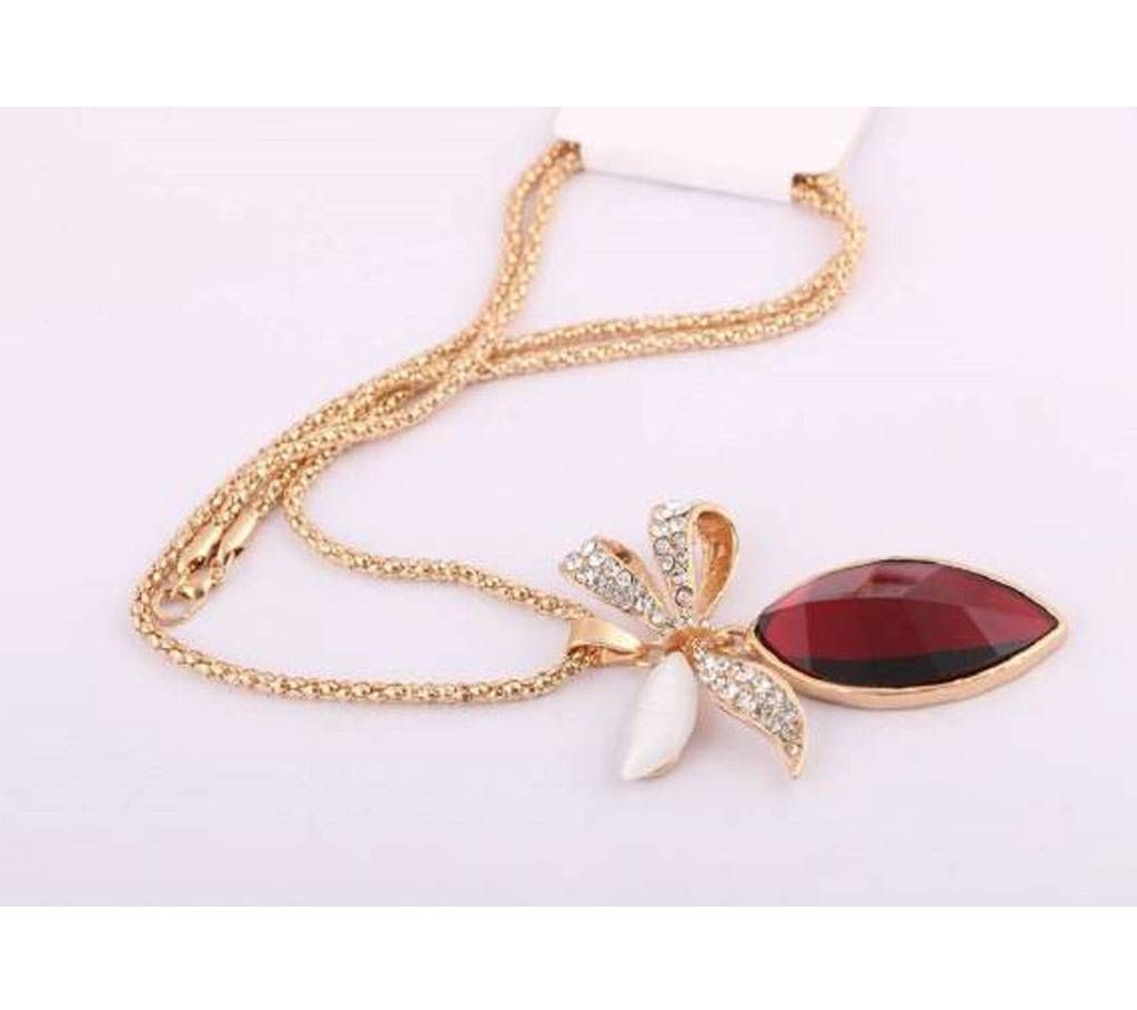 Mixed Metal Fashionable Pendant Necklace