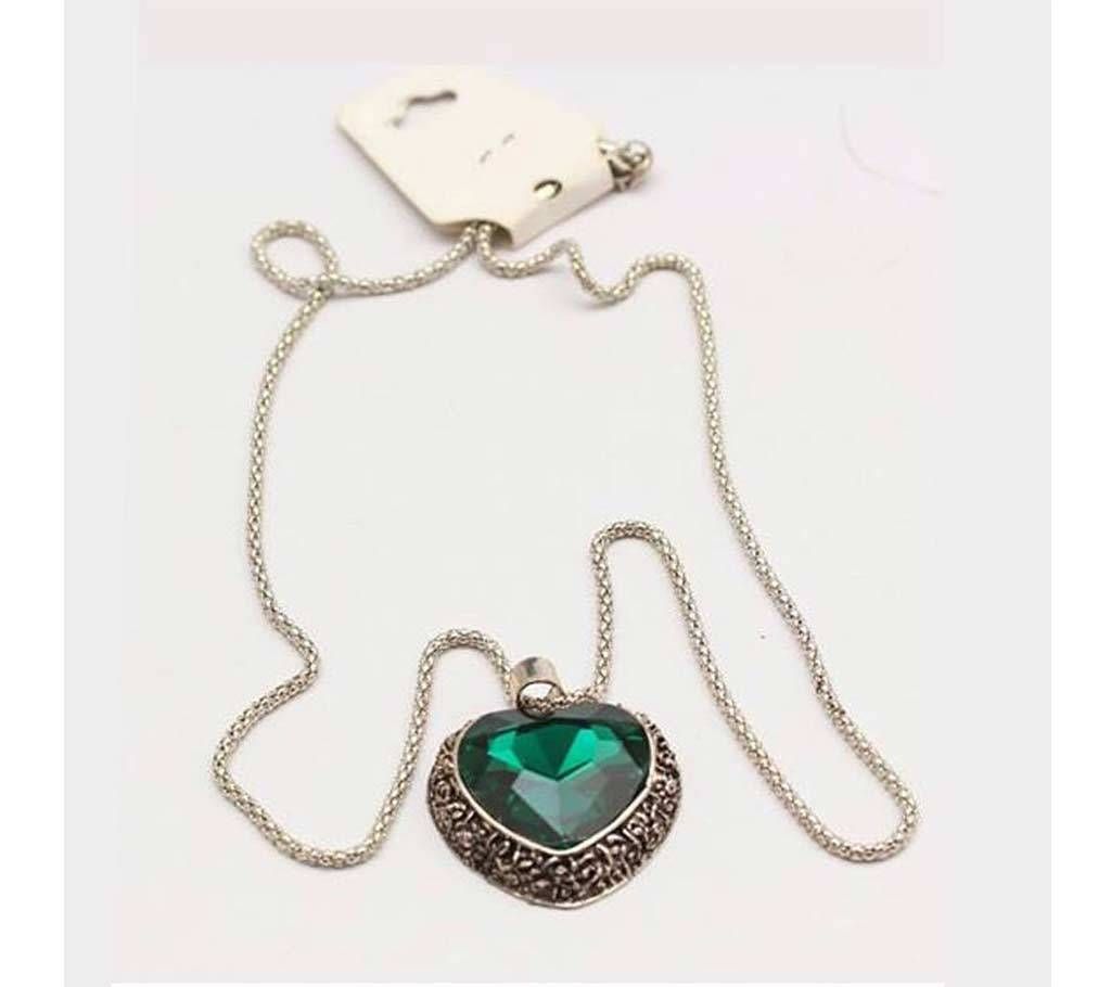 Green Heart Shaped Pendant
