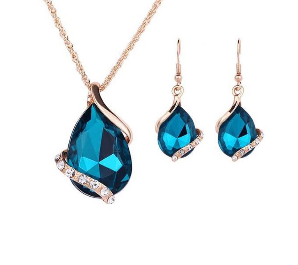 Water Drop Necklace & Ear Ring Set