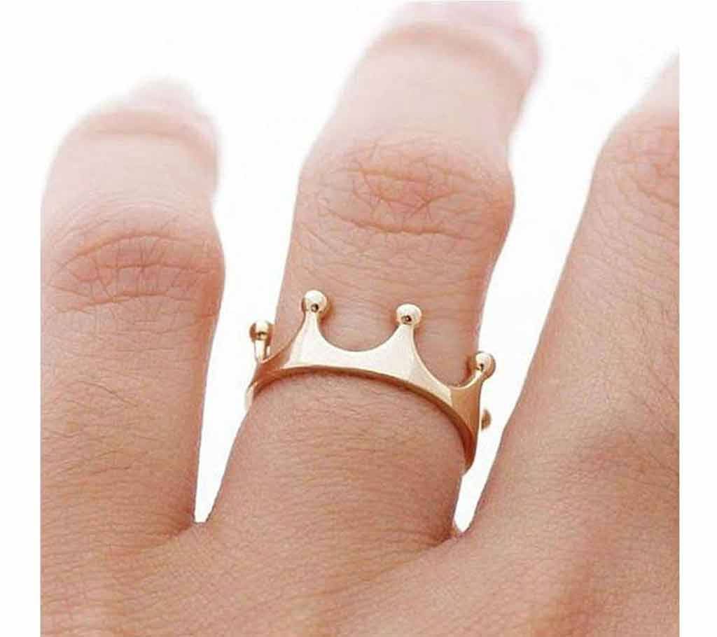 Golden Steel Finger Ring