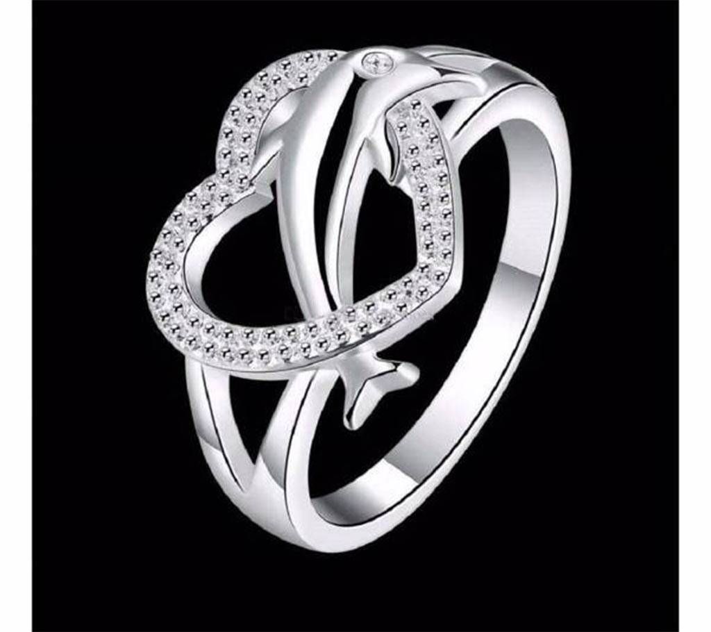 Dolphin Shape Silver Finger Ring