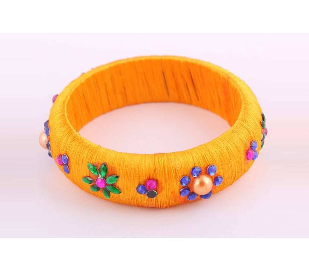 Silk yarn bangles-1pc 