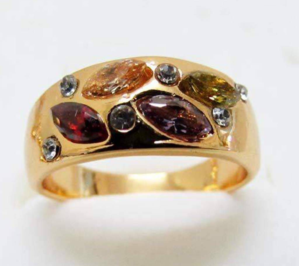 Multi color Stone setting Finger Ring