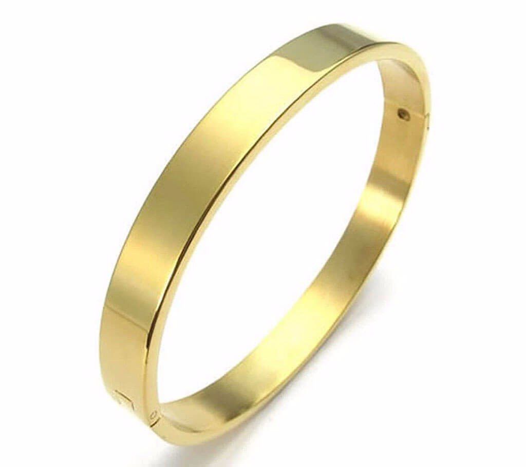 Cuff Stainless Steel Gold Plated Bracelet - 20% Discount