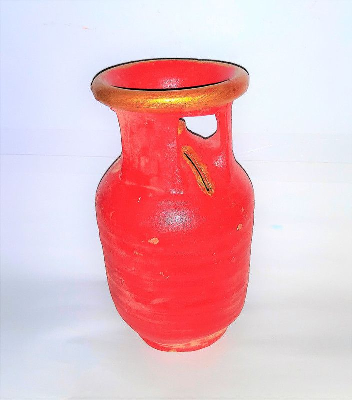 SRIRAM STORE CYLINDER WALA COIN BANK Coin Bank  (Red, Gold)