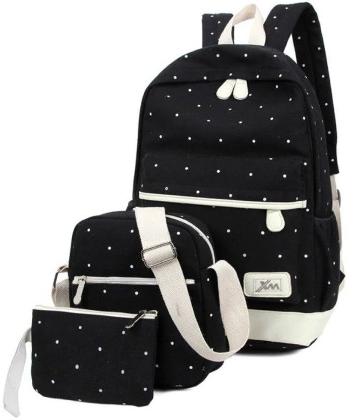 Medium 25 L Laptop Backpack Sports College Women's Canvas Outdoors Camping Hiking Waterproof Travel School Bags  (Black)