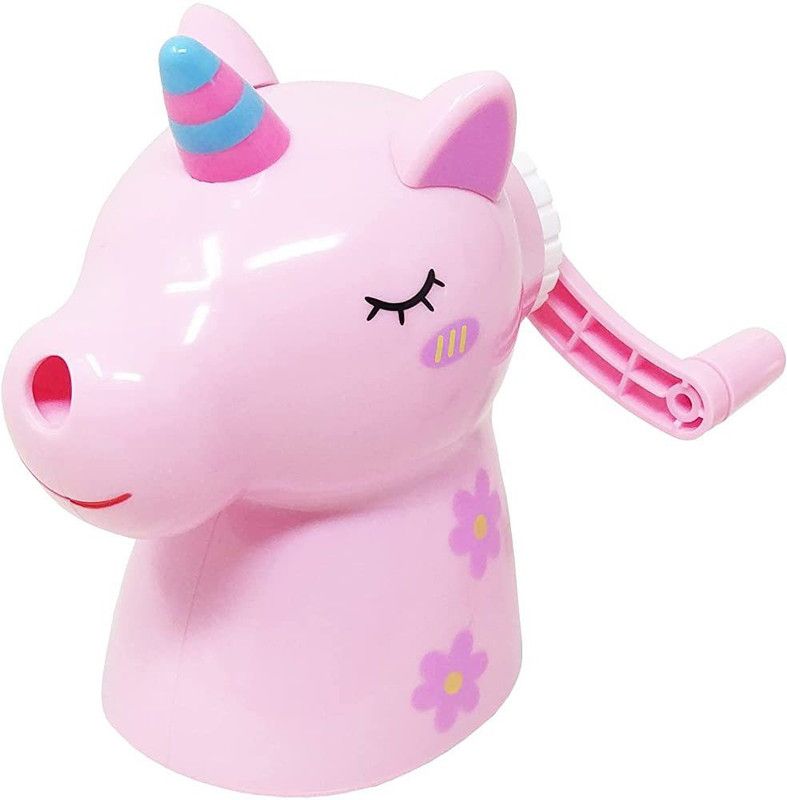 GORGEOUS FEMME UNICORN SINGLE PENCIL TUB Sharpeners  (Set of 1, Pink)