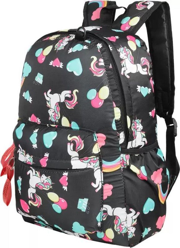 Small 12 L Backpack Backpack for women/girls  (Black)