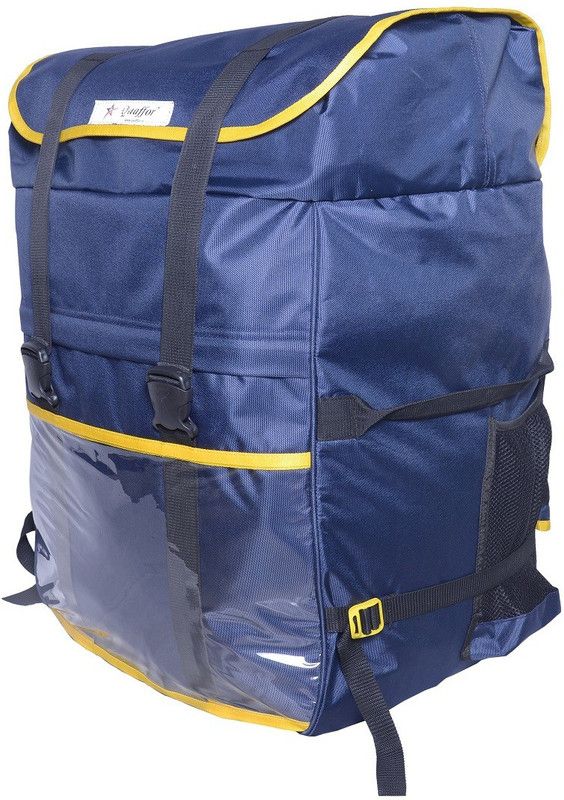 Quaffor Navy blue grocery, logistics, courier, ekart, backpack for delivery multipurpose 87 LTR Waterproof Multipurpose Bag  (Blue, 87 L)