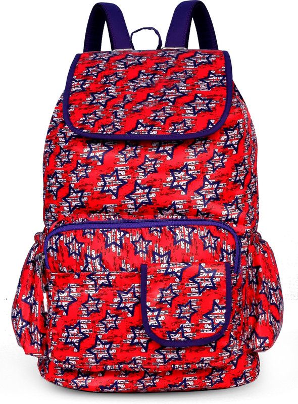 Small 15 L Backpack 15-L BW Backpack||Stylish Trendy Girls School College Student Travel Bag  (Red)