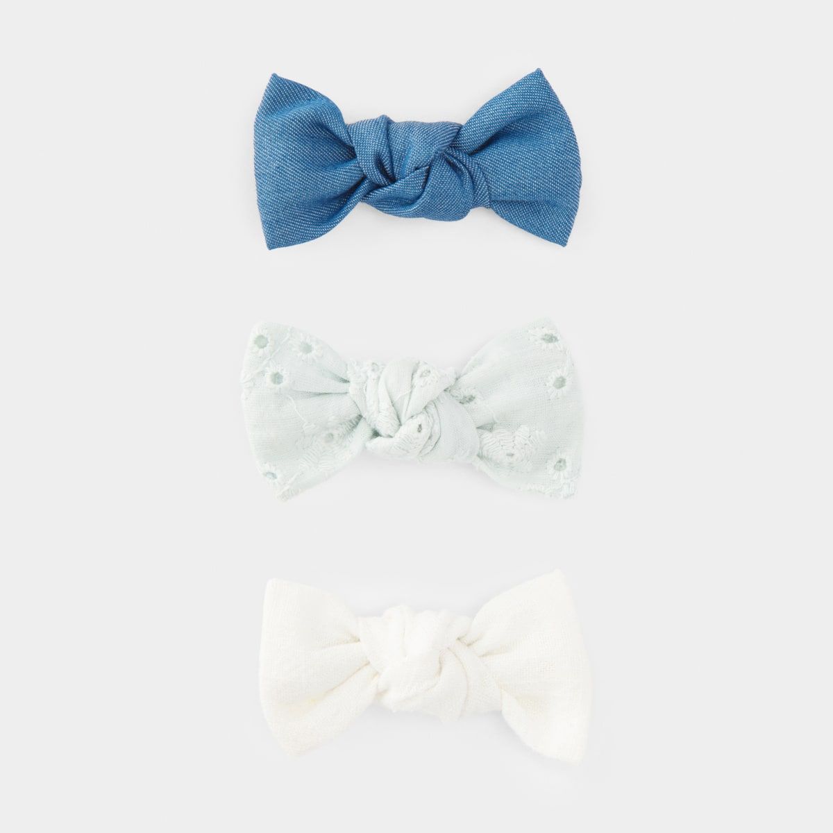 3 Pack Bow Hair Clips