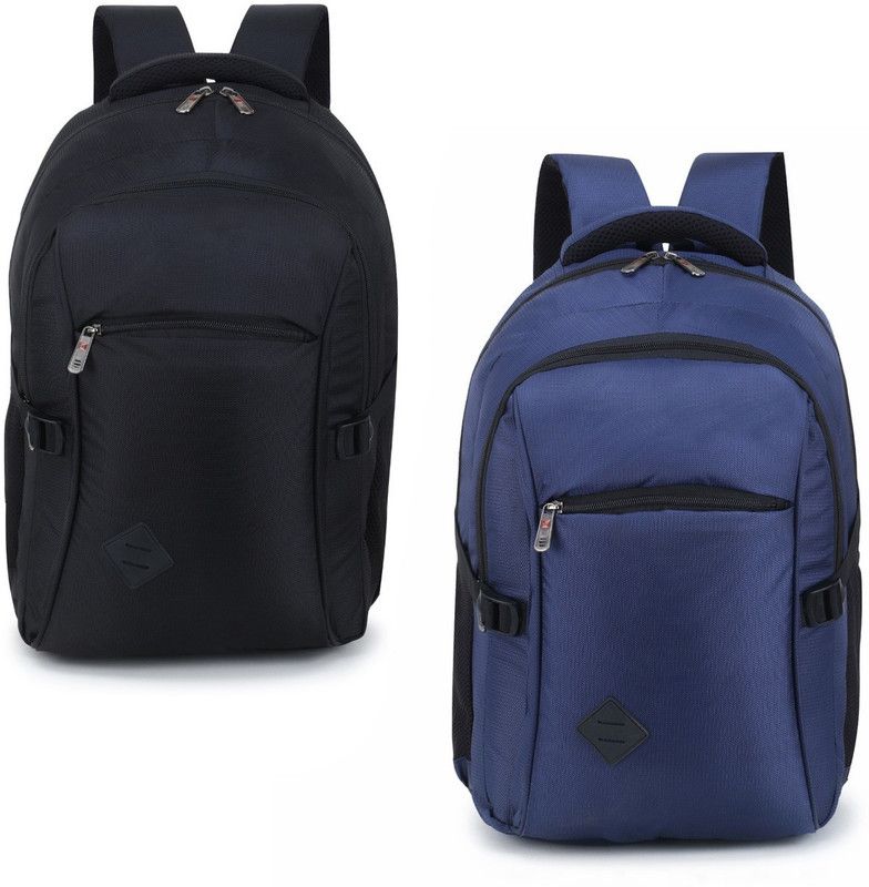 Medium 30 L Laptop Backpack COMBO-F-taarwala-NavyBlue-Black  (Black)