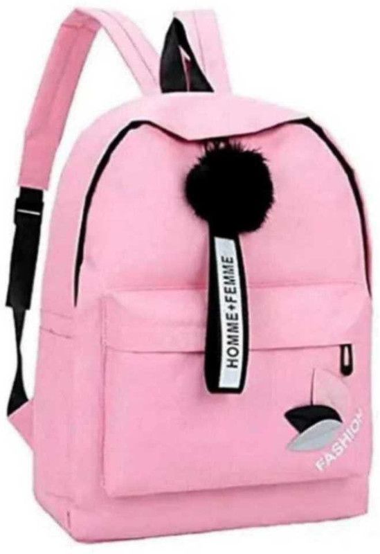 Small 20 L Backpack Laptop Backpack a Preppy Style Fashion Waterproof Women Girls Backpack Korean Design Drawstring Chain travel College Office Bag  (Pink)