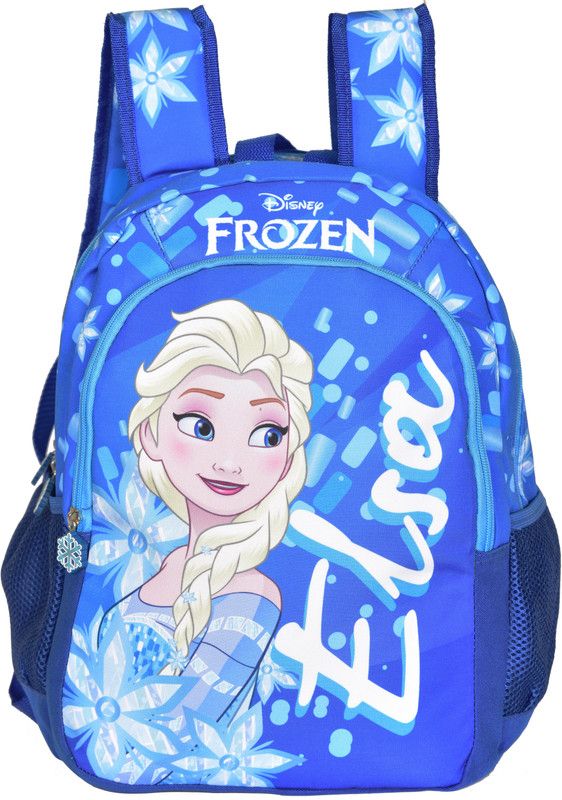 Disney Frozen Elsa & Anna 2in1 Blue School Bag 41 cm (Primary 1st-4th Std) School Bag  (Blue, 16 inch)