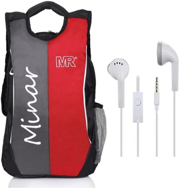 Medium 25 L Laptop Backpack Trust bag  (Red, Grey)