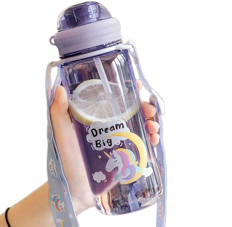 kidszilla Animal print 520 ml Water Bottle  (Set of 1, Purple)