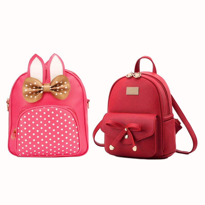 BP-114-pnk-wht-dot+red-tei-pitthu-cmbo 6 L Backpack  (Pink, Red)
