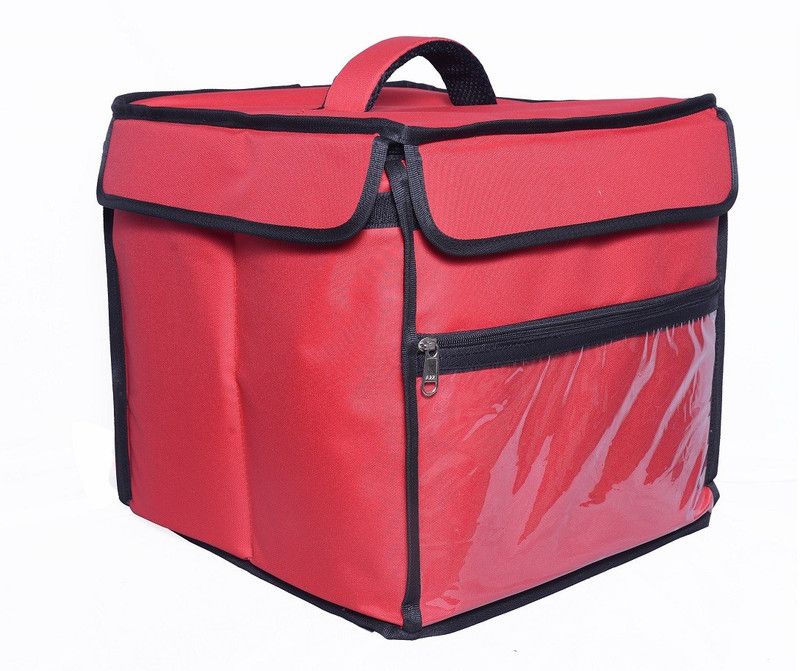 Quaffor 14 inch food/pizza/cake/zomato delivery backpack 33 LTR Waterproof Multipurpose Bag  (Red, 33 L)