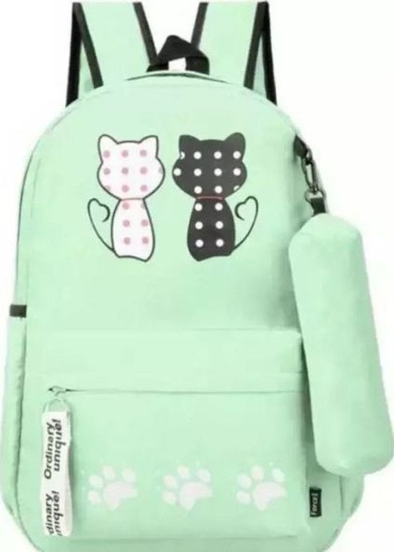 Pitto Fashionable & Simple Bag For Girls/Women 15 L Backpack  (Green)
