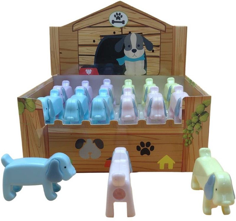 BulkHunt Puppy Style Single Pencil Sharpeners Sharpeners  (Set of 12, Multicolor)
